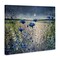 Stupell Industries Blooming Blue Flowers Night Moon Canvas Wall Art